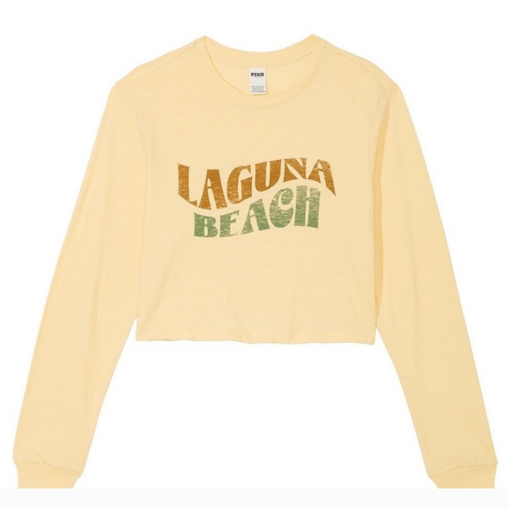 NWT Victoria's Secret Yellow Laguna Beach Crop Top